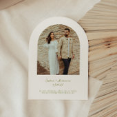 VERONAワイルドフラワーアーチフレーム結婚写真 招待状