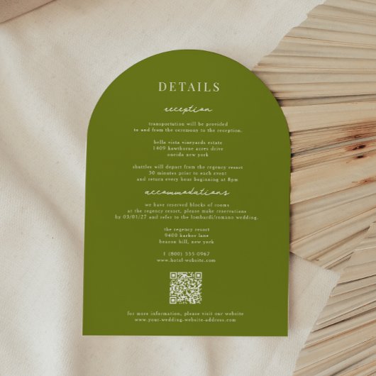 VERONAワイルドフラワーアーチフレ結婚ーム 招待状