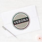 Verona City Pride Emblem – Italian Identity ラウンドシール (封筒)