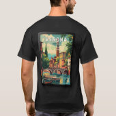 Verona Italy Travel Poster Tシャツ (裏面)