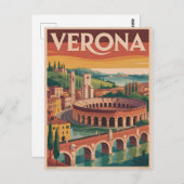 Verona Italy vintage ポストカード (正面/裏面)