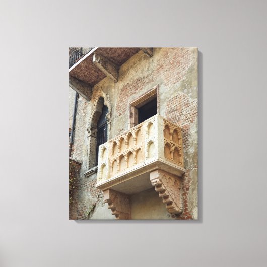 Verona Juliet Balconyビューのキャンバス印刷 キャンバスプリント (正面)