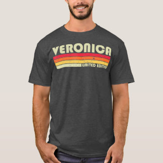 VERONICAギフト名パーソナライズされたレトロヴィンテージ Tシャツ