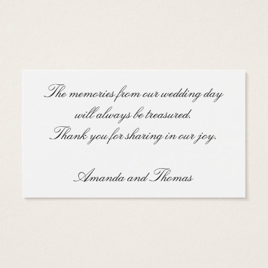 Veronicaマクロサンキューカード (裏面)