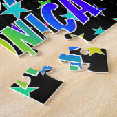 「VERONICA」名、おもしろい「ハッピーバースデー」 ジグソーパズル (側面)