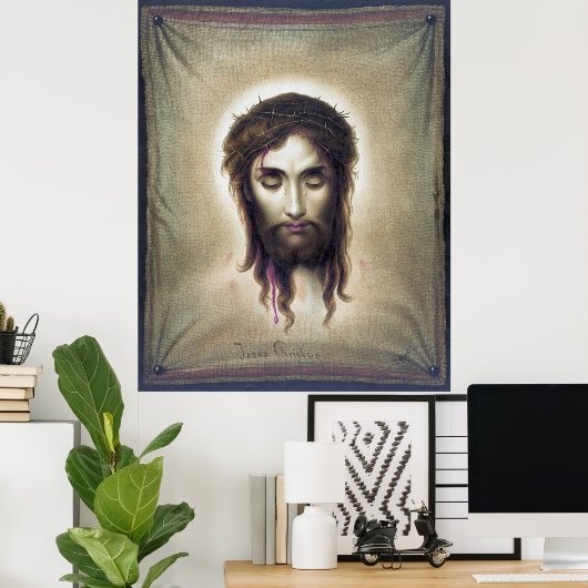 VERONICA'S VEIL - JESUS CHRISTUS - 1876 ポスター (ホームオフィス)