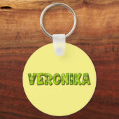 Veronika Name Kiwi Design Schlüsselanhänger キーホルダー (正面)