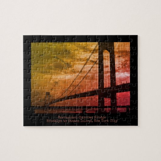 Verrazzano-Narrows Bridge – 米国ニューヨーク市 ジグソーパズル (横)