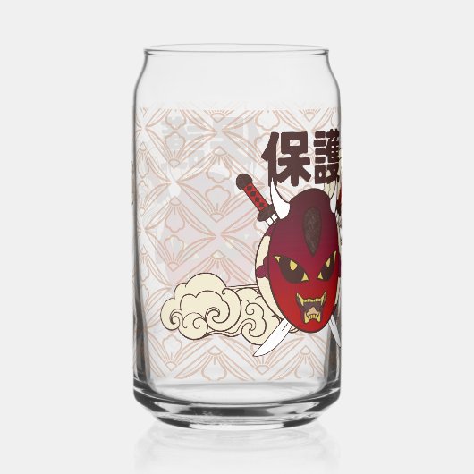 verre a cannette masque hannya ガラス缶 (裏面)