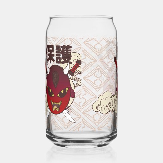 verre a cannette masque hannya ガラス缶 (右)