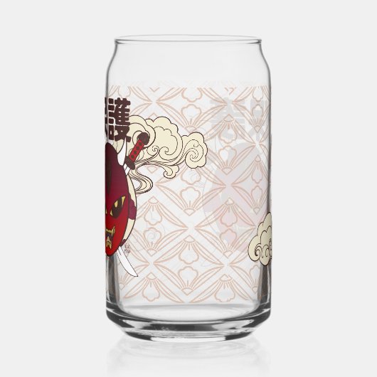 verre a cannette masque hannya ガラス缶 (左)