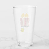 Verre à Cocktail Motivante – Design "Strong and Be タンブラーグラス (裏面)