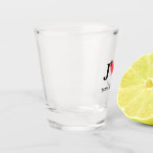 Verre a liqueur J'aime (vetre texte ici) ショットグラス (左)