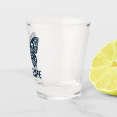 Verre à shot Guadeloupe – Motif papillon et ancres ショットグラス (右)