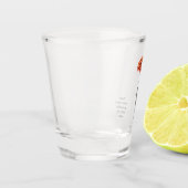 Verre à shot personnalisé Fleur Naissance Œillet ショットグラス (左)