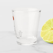 Verre à shot personnalisé Fleur Naissance Œillet ショットグラス (右)