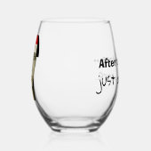 Verre à vin humoristique ステムなしワイングラス (右)