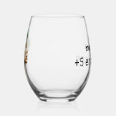 Verre à vin humoristique ステムなしワイングラス (右)