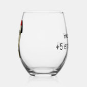 Verre à vin humoristique ステムなしワイングラス (右)