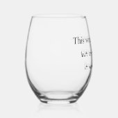 Verre à vin humoristique ステムなしワイングラス (右)