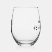 Verre à vin humoristique ステムなしワイングラス (右)