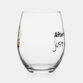 Verre à vin humoristique ステムなしワイングラス (右)