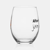 Verre à vin humoristique ステムなしワイングラス (右)