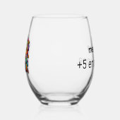 Verre à vin humoristique ステムなしワイングラス (右)