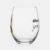 Verre à vin humoristique ステムなしワイングラス (右)