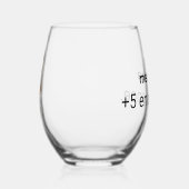 Verre à vin humoristique ステムなしワイングラス (右)