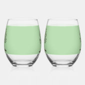 🌳 Verre à Vin Sans Pied Arbre de Vie🍹 ステムなしワイングラス (左)