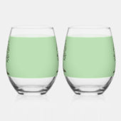 🌳 Verre à Vin Sans Pied Arbre de Vie🍹 ステムなしワイングラス (右)