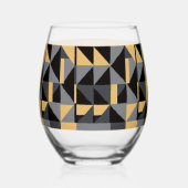 Verre à Vin Sans Pied Géométre Moderne ステムなしワイングラス (右)