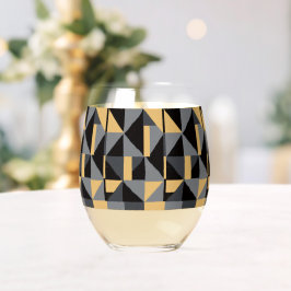 Verre à Vin Sans Pied Géométrie Moderne ステムなしワイングラス