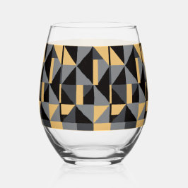 Verre à Vin Sans Pied Géométrie Moderne ステムなしワイングラス