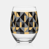 Verre à Vin Sans Pied Géométrie Moderne ステムなしワイングラス (裏面)