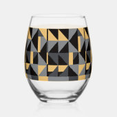 Verre à Vin Sans Pied Géométrie Moderne ステムなしワイングラス (左)