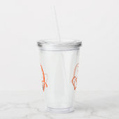 Verre avec Initiale et Prénom personnalisable! - D アクリルタンブラー (左)