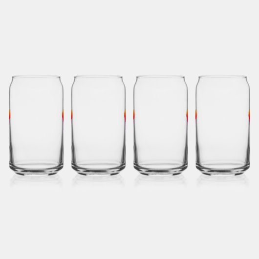 Verre Canette Drinkware Set - Small hearts, big bu ガラス缶 (左)