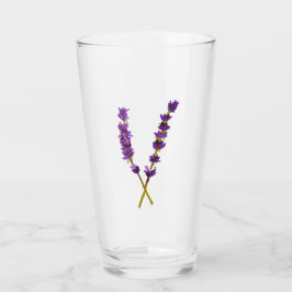 Verre fleur lavande aquarelle タンブラーグラス