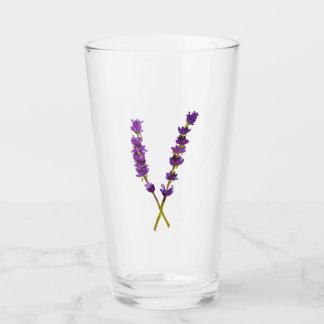 Verre fleur lavande aquarelle タンブラーグラス