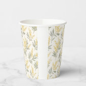Verre jetable en carton jaune 紙コップ (左)