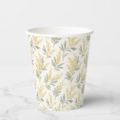Verre jetable en carton jaune 紙コップ (正面)