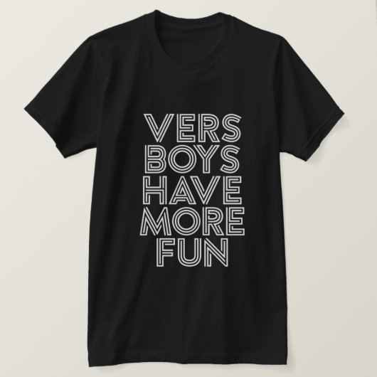 VERS BOYSのおもしろい Tシャツ (デザイン正面)