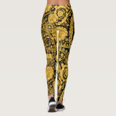 Versace Barocco MRHNVRLデザインパターン。バロック レギンス (裏面)