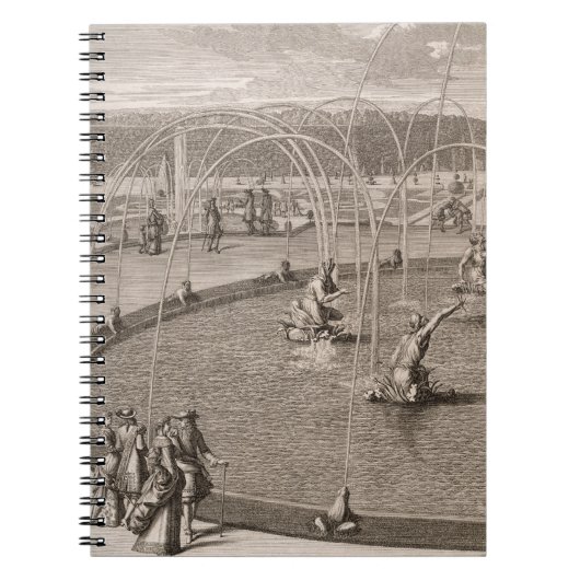 Versaillのダイアナそしてアポロの噴水の詳細 ノートブック (正面)