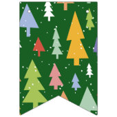Versatile Four-Design Christmas Party Bunting バンティングフラッグ (第1の旗)