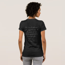 Verse on the Backの女性用Tシャツ Tシャツ
