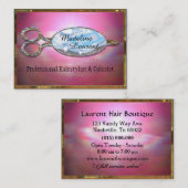 Versiilant Cut Hairstylistサロン3.5インチx 2.5インチ 名刺 (正面/裏面)