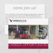 VersionOne採用カード ポストカード (正面/裏面)